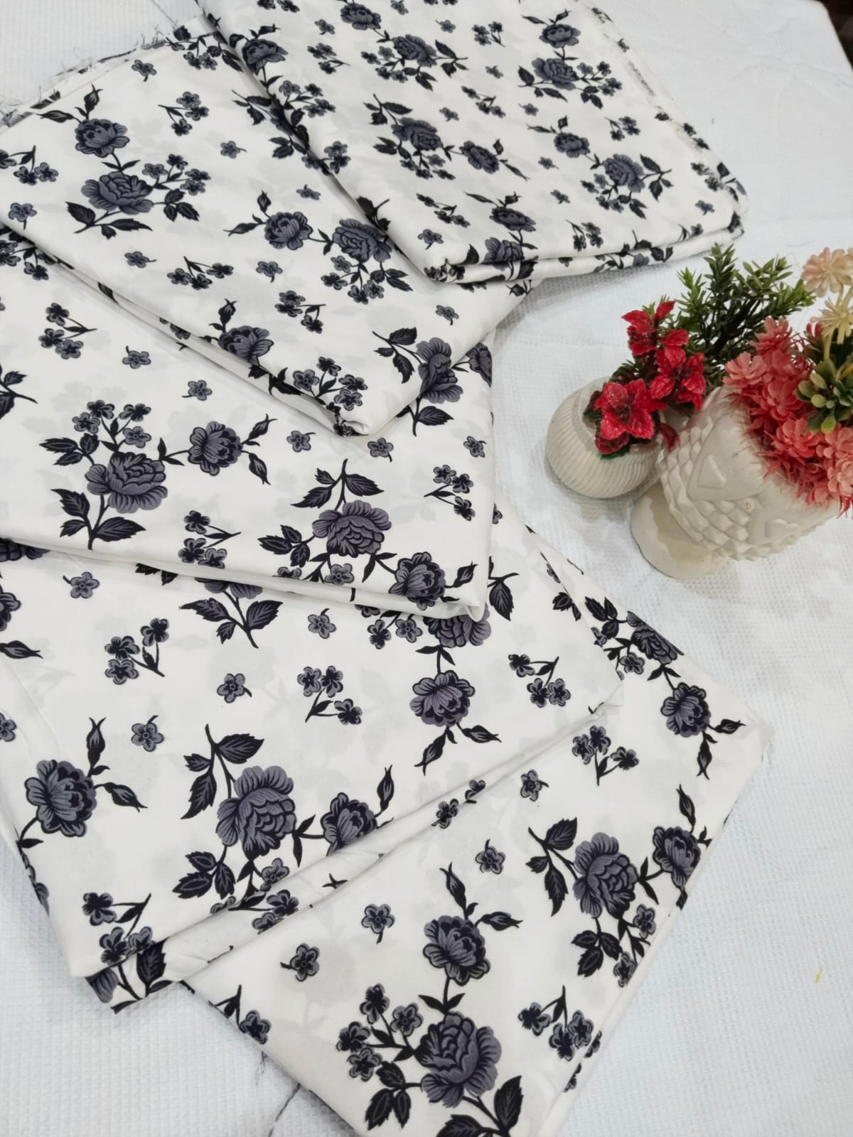 Micro Polo Cotton 2pcs Suit unstiched B-26