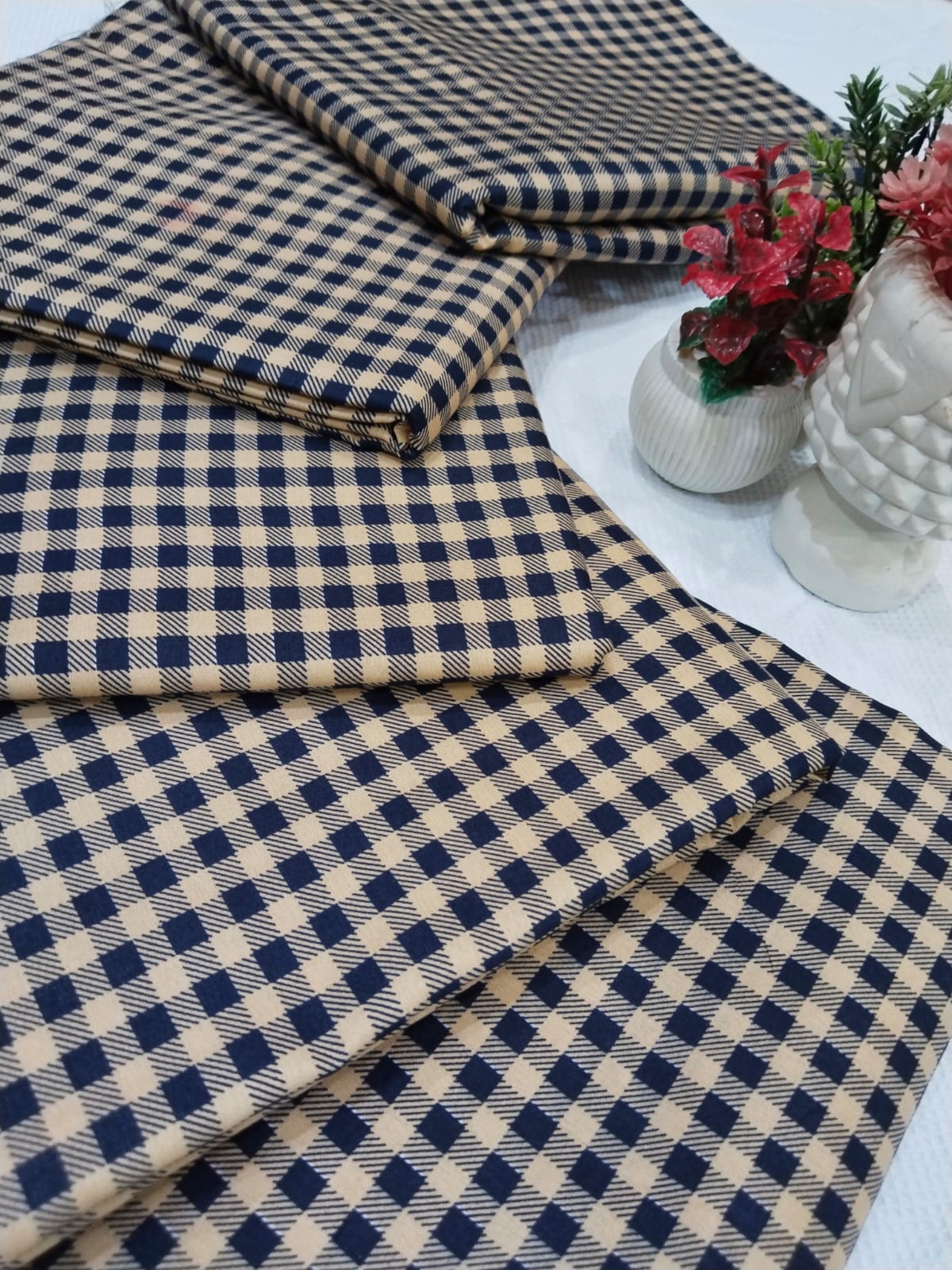 Micro Polo Cotton 2pcs Suit unstiched B-37