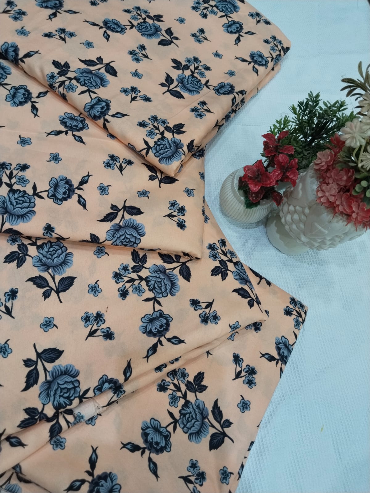 Micro Polo Cotton 2pcs Suit unstiched B-28